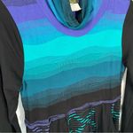 Dolcezza knit dress size medium long sleeve cowl neck drawstring pockets Photo 2