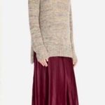 Johnny Was  Silky Maroon Maxi Skirt sz S Photo 2