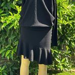 ALLSAINTS Black Turtle neck Knot Sweater Dress Photo 8