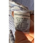 Habitat  Clothes to Live In Top Women XS Blue Button Up Lagenlook Textured Cotton Photo 5