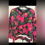 Alice + Olivia  floral blouson Gaia  sleeve sweatshirt‎ sz medium Photo 5