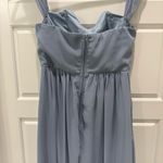Birdy Grey  French Blue Devin Chiffon Maxi Dress Bridesmaid Wedding Size Medium Photo 7