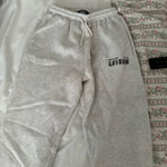 White Fox Boutique  Sweatpants Grey White Photo 0