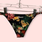DIXXON NWT black tropical skimpy floral bikini bottoms Gili tanning suit swim Pink Size XL Photo 3