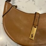 Ralph Lauren Polo by POLO ID Calfskin Mini Shoulder Bag Tan Leather Purse brown Photo 6