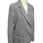 Olivaceous Blazer Jacket S Black White Gingham Check Pockets Preppy Corpcore Photo 2