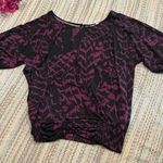 Roommates  Modern Blouse design black violet Plus sizes Women Size 3X Photo 0