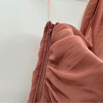 Birdy Grey Kira Chiffon One Shoulder Bridesmaid Maxi Dress Chiffon Desert Rose S Photo 3