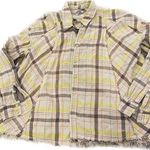 Free People  Seeking Starlight Boho Oversized Plaid Shirt Photo 0