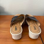 Born concept Born Khela Wedge Slip On Sandal Black Comfort‎ Casual Leather 8M Photo 1