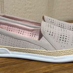 Adrienne Vittadini  Women Gray Perforated Slip On Espadrille Sneakers Size 9.5 Photo 0
