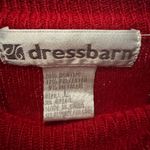 Dress Barn Red Metallic Knit Sweater | Size Large Photo 9