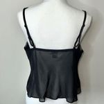 Vintage Chiffon Camisole Black Size L Photo 4