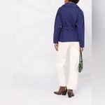 Isabel Marant Blue Dipazo Belted Denim Jacket Womens Size 34 / US XS / 2 Photo 2