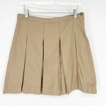 Lands' End  Pleated Skirt 4 Tan Photo 0