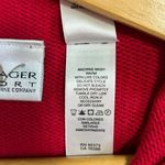 Villager Sport Women’s Fisherman Nautical Americana Quarter Zip Flag Sweater M Photo 7