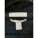 Banana Republic  Black Italian Wool Cashmere Waterfall Cardigan M Quiet Luxury Photo 3