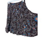 Relativity  Y2K Brown Paisley Floral Corduroy Midi Skirt Size 10 Photo 2