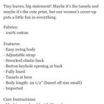 Vineyard Vines Seashell Tassel Hem Summer Mini Dress Photo 8