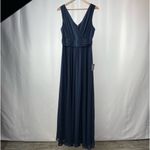 Lulus NWT Heavenly Hues Maxi Dress in Navy Blue Size Medium Photo 4