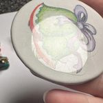 Christmas Holiday Brooch Pin Lot Of 4 Santa, Snowman, Gingerbread Man, Bells Photo 8