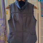 CAbi Black Reversible Faux Fur Lined Full Zip Jacket Vest Photo 5