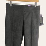 Andrew Marc  Faux Suede Ponte Black Slim Fit Pull-On Legging Pants Size XS Photo 5