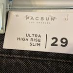 PacSun  Ultra High Rise Slim Black Jeans size 29 brand new with tags inseam 27” Photo 8