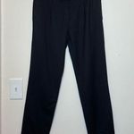 Massimo Dutti | High-Rise Straight Leg Business Casual Trouser Pants Black Sz 4 Photo 0