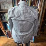 J Crew blue pinstripe preppy boy fit button down 0P top Photo 1