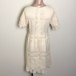 Polagram  Ivory Cream Lace Crochet Dress Roolee Photo 5