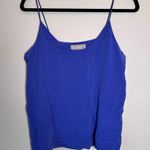 Everlane Blue Silk Camisole Tank Top Womens 8 Sleeveless Blouse Natural Fibers Photo 0
