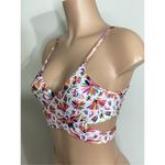 New. Verdelimon floral/bird wrap bikini top. Medium. Retails $198 Red Photo 6