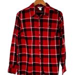 Duluth Trading Co Free Swing Red Plaid Cotton Flannel Shirt Size Medium Photo 4