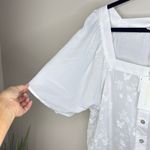 NEW NWT Grand & Greene Butterfly & Floral Applique White Top Size Large Fairy Photo 5