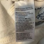 Chico's  Denim Jacket Womens Size 1 (8/10) White Embellished Crane Tropical Print Photo 7