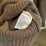 American Eagle  Brown Tie Up Sweater Waffle Knit Size Medium Photo 5
