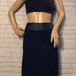 Dana Buchman A-line Skirt Faux Leather Tri… Photo 1