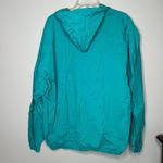 American Vintage Vintage 90s 1990s glamour Teal pulllover PVC windbreaker jacket Photo 3