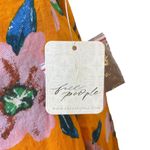 Free People NWT Finer Things Maxi Dress in Sunshine Combo Orange Floral Size L Photo 11