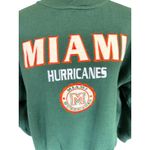 Miami Hurricanes 90s Crable Sportswear Crewneck Sweatshirt XL Green Y2K Photo 2