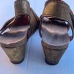 The Great Gold Taos Sandals Wedges Carousel 39 Adjustable Hook & Loop!! Photo 6