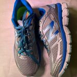 New Balance  Women's Silver and Teal Athletic Shoes Photo 4