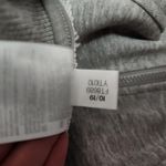 Adidas  gray gradient lavender three stripe quarter-zip crop sweatshirt size large Photo 9