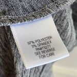 Apt. 9  Heathered Gray Shark Bite Hem Short Sleeve Shirt Photo 3