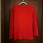 J.Crew  Cotton cable-knit side-slit crewneck sweater BM401 Size M Photo 2