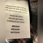 Rails  Blouse Women's Studded Plaid Button Down Rex Charcoal Berry Blush Photo 8