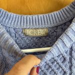 J.Crew  Cable-knit puff-sleeve crewneck sweater lavendar small‎ BS978 Photo 1