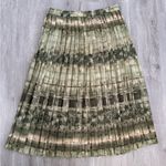 Alfred Dunner  Olive Patterned Midi Skirt, size 12 Photo 1