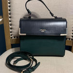 Dune London  Black and Dark Green Satchel Photo 0